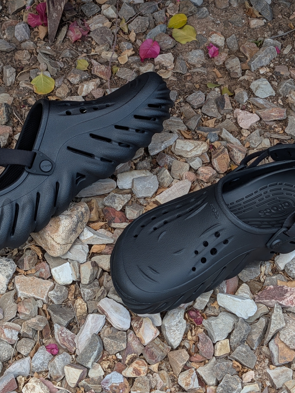 Crocs Echo Clog Black Men's 8 Women's 10 Classic Sport Water Shoe Slip On Sandal - Picture 10 of 11
